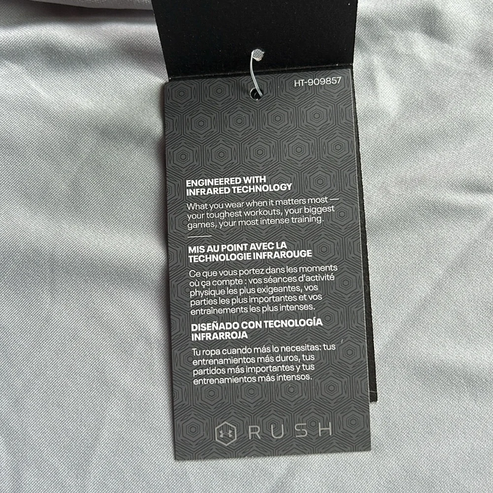 NWT Under Armour RUSH Grey Athletic Tank - Picture 8 of 8